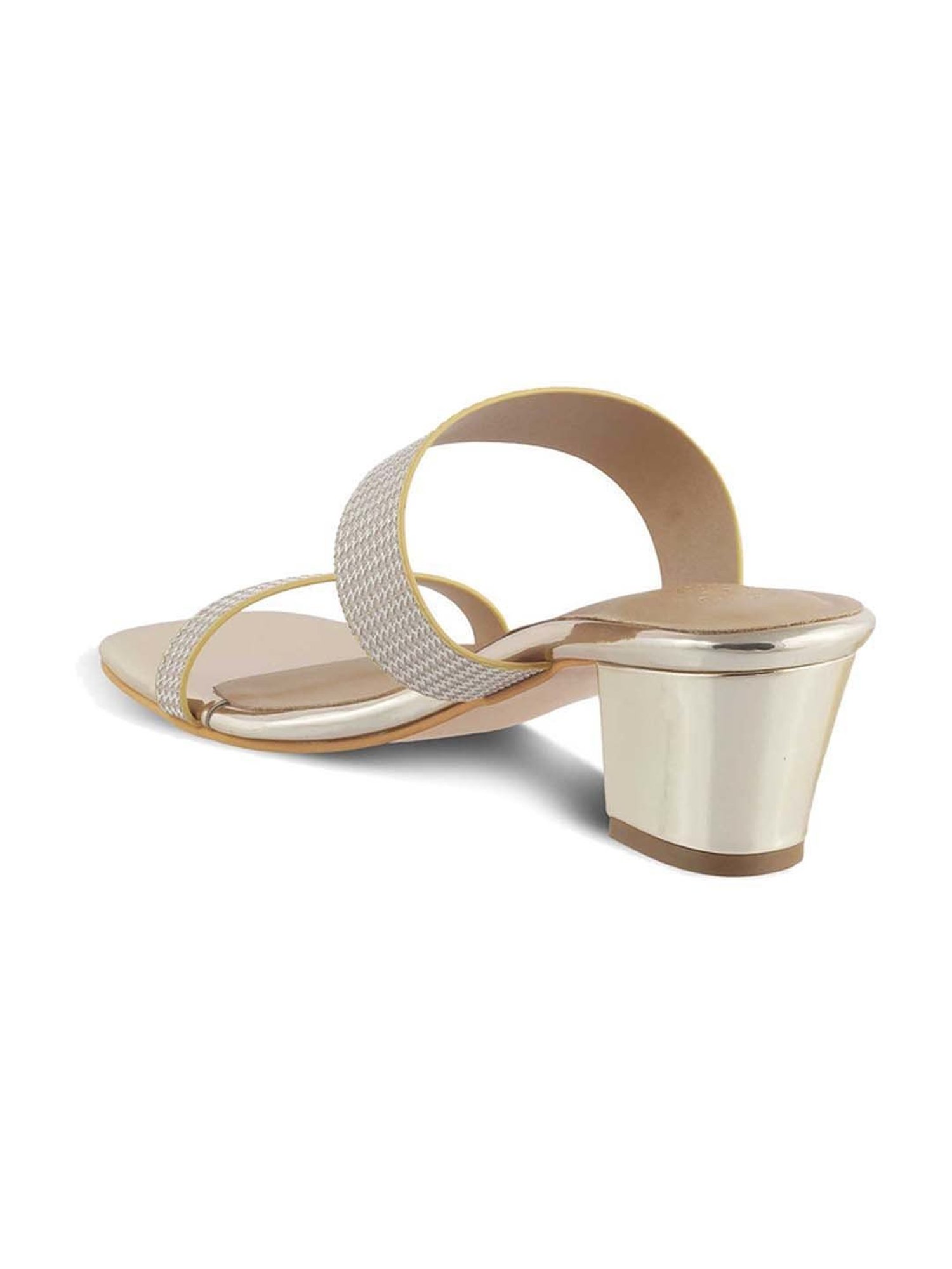 Tresmode Women's Golden Casual Sandals