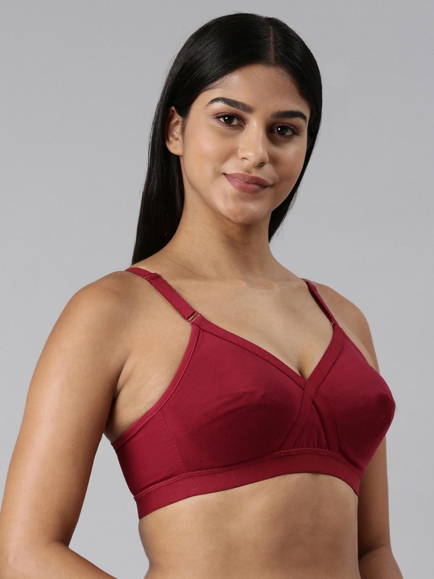 BLOSSOM Maroon Full Coverage Full Coverage Bra
