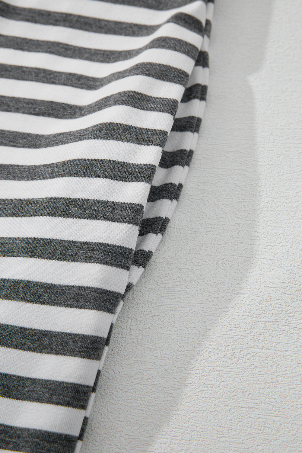 Gray Textured Wide Leg Overall with Pockets