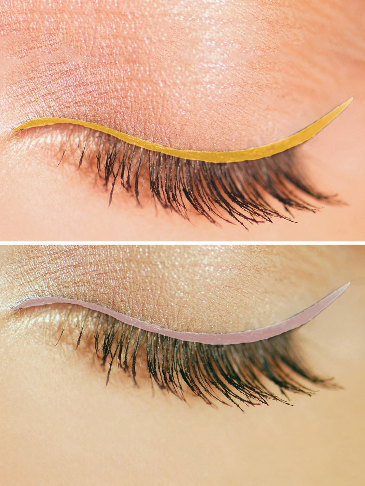 KINDED Liquid Eye Liner Golden Glaze & Pink Pearl Combo