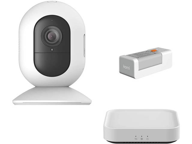 Kami by Yi Camera HD 1080P Wire-Free Home Security Camera Kit, Outdoor Rechargeable Battery with Motion Detection, Night Vision, 2-Way Audio & 6 Months 7-Day Cloud Service via Kami APP or YI Home APP