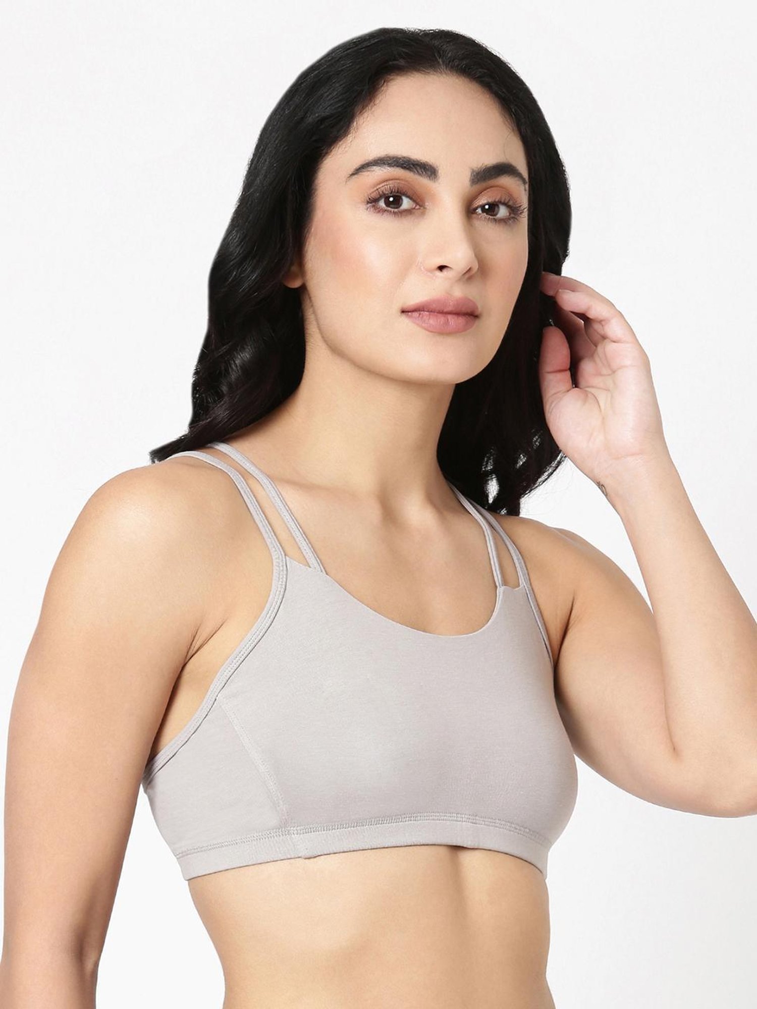 BLOSSOM Grey Full Coverage Beginners Bra