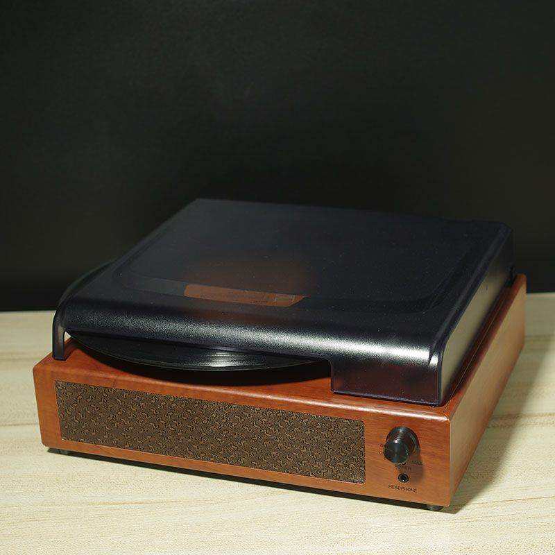 Desk Statics Vinyl Record Player, classics music Turntable Dust cover Bluetooth Phonograph 2 speaker