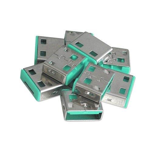 lindy usb port blocker  pack of 10  green 40461