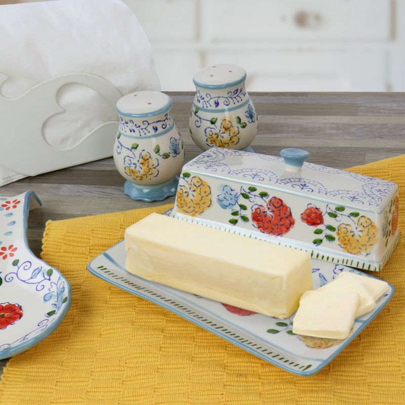 Amici Home Country Cottage Metal Butter Dish