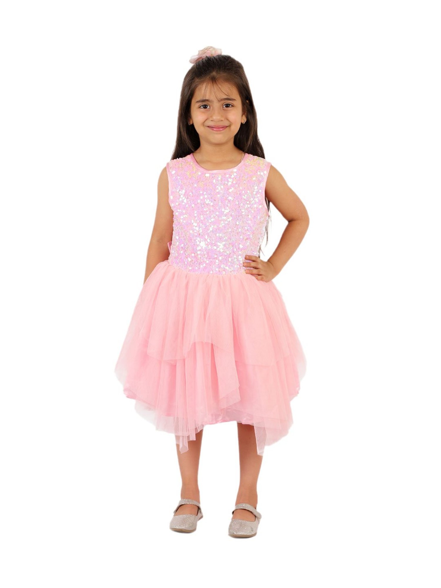 KidsDew Kids Pink Embellished Dress