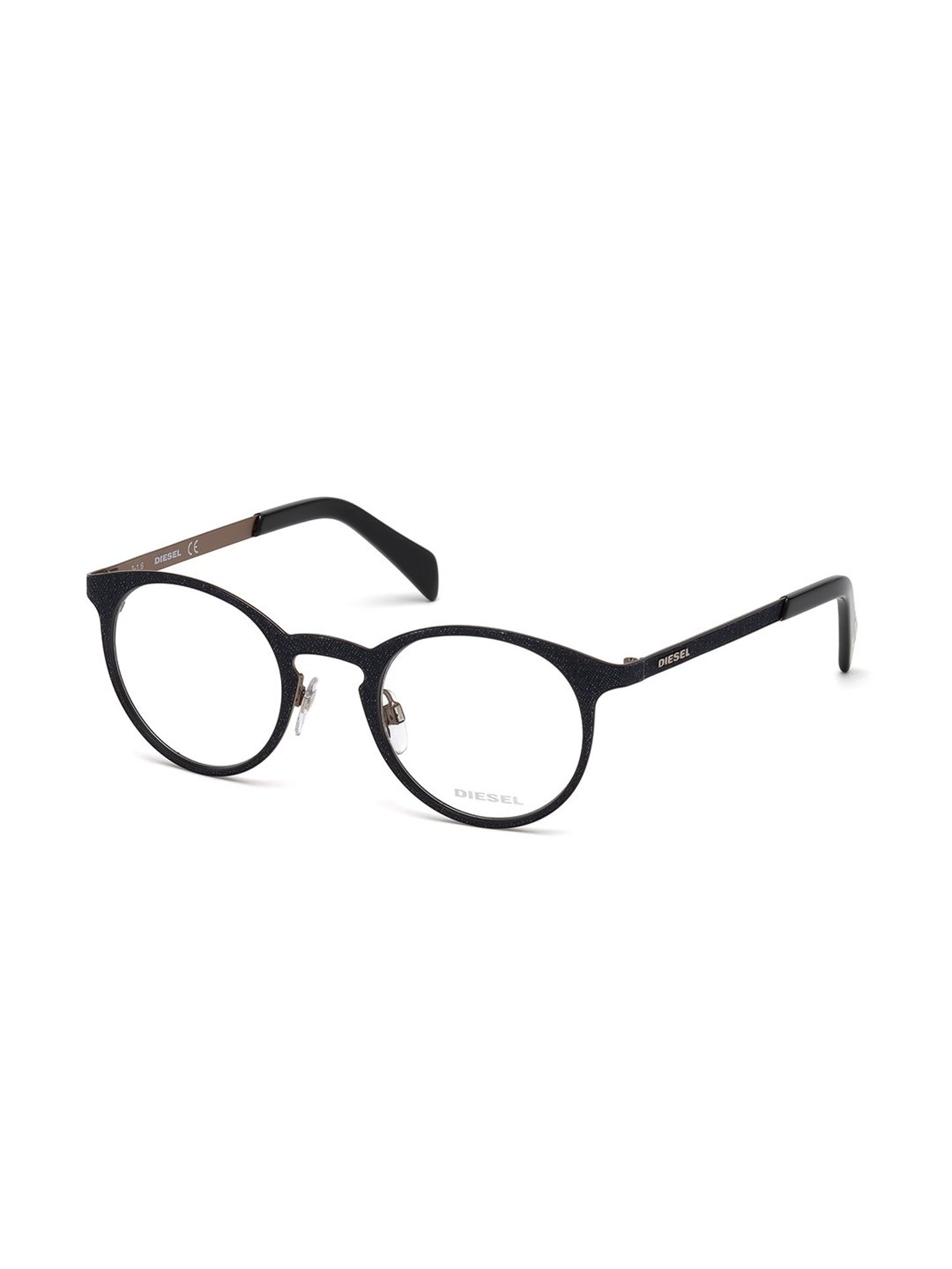 DIESEL DL5221 48 092 Black Full Rim Round Frame