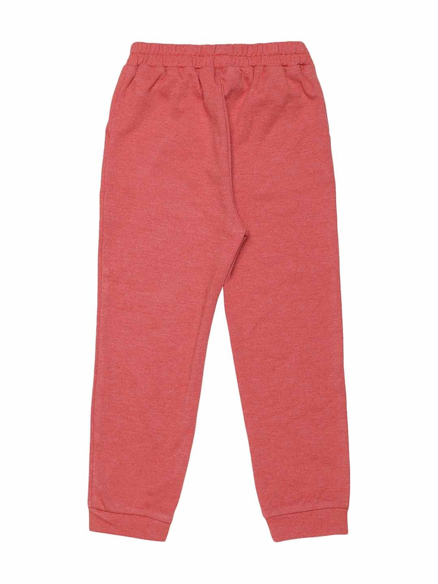 Mystere Paris Kids Orange Cotton Printed Joggers