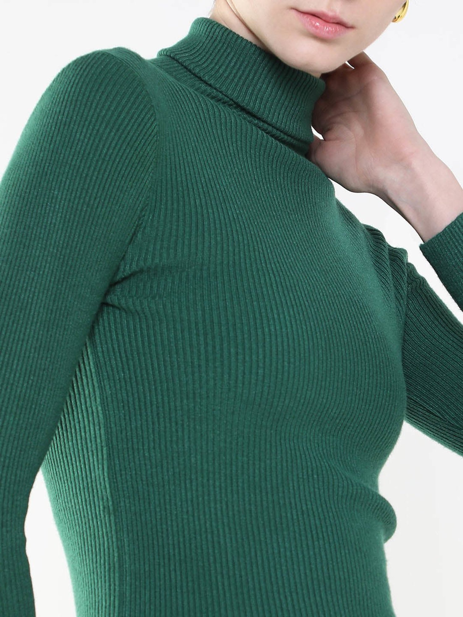 SHOWOFF Green Regular Fit Top