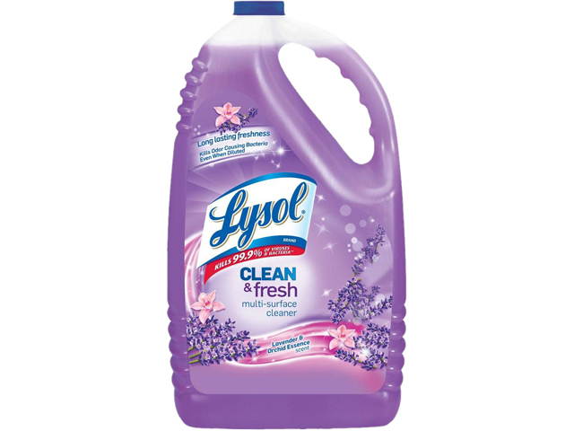 LYSOL 36241-88786 Clean and Fresh Multi-Surface Cleaner, Lavender and Orchid Essence, 144 oz. Bottle