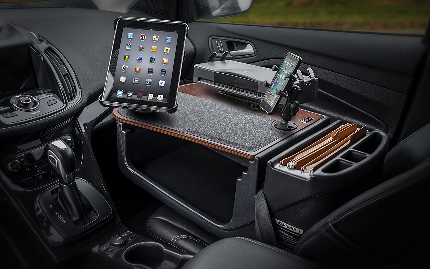 AutoExec AUE06350 Efficiency GripMaster Car Desk Mahogany Finish with Phone Mount, Tablet Mount and Printer Stand 

AEGrip-02-09 MAH