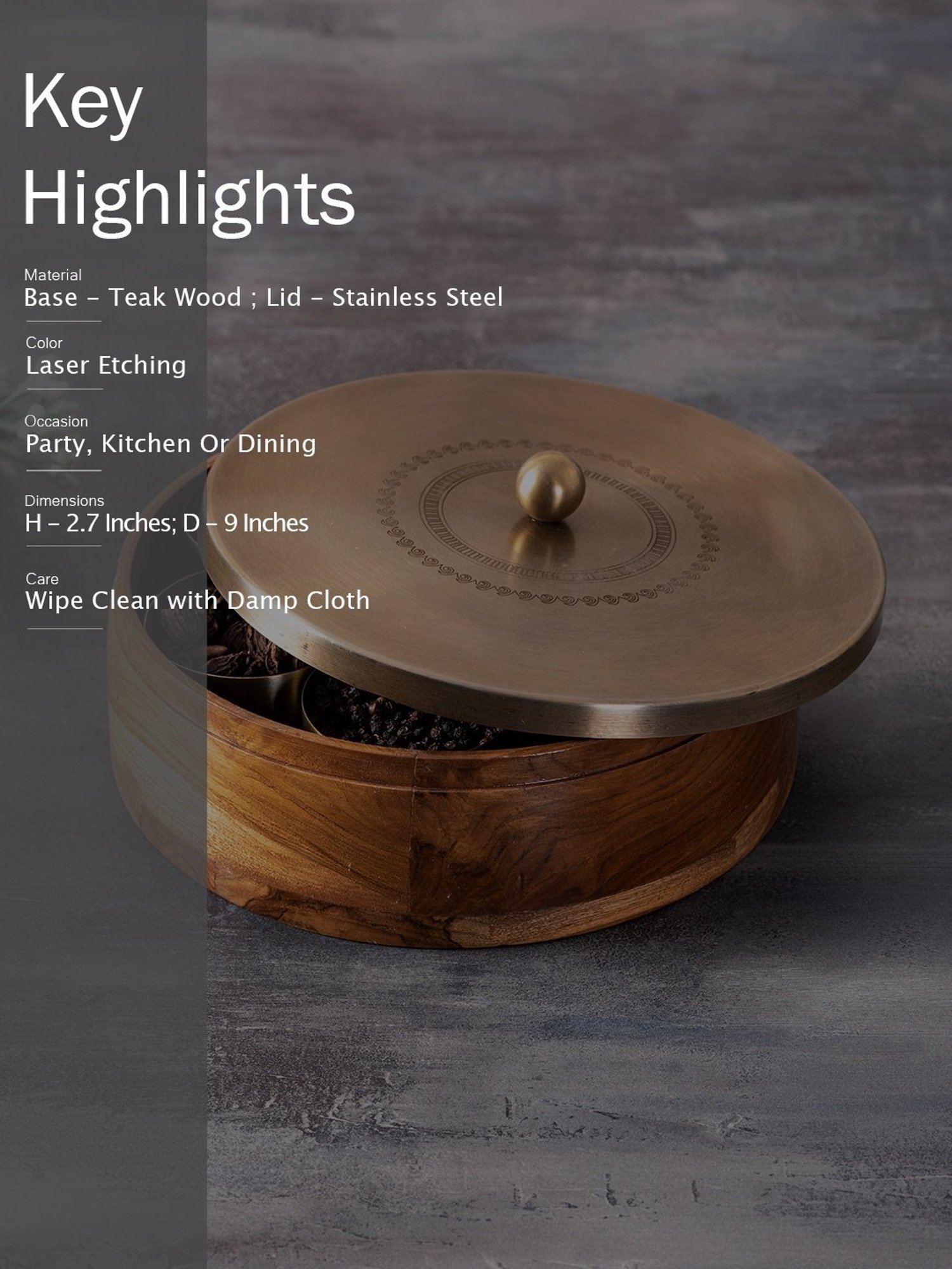 Goodhomes Transparent Glass Butter Dishes With Lid