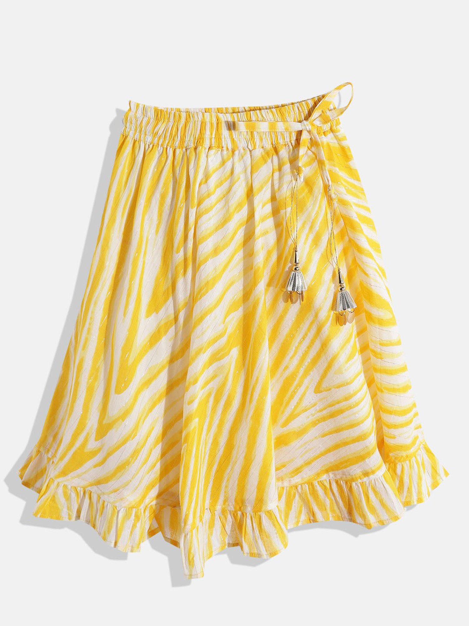 A Little Fable Kids Red & Beige Embellished Lehenga Choli