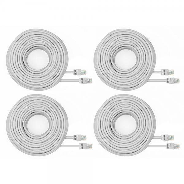 Amcrest 4-Pack 100 Feet Loose Ethernet Cables (4PACK-CAT5ECABLE100)