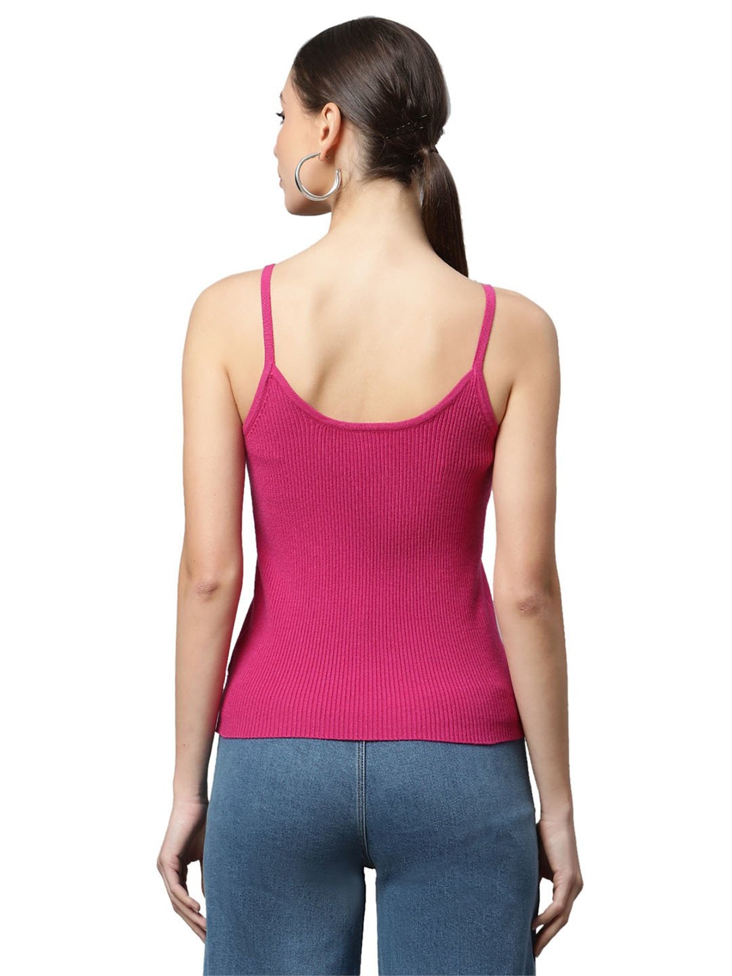 Global Republic Pink Knitted Slim Fit Top