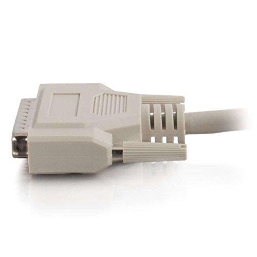 C2G 02301 IEEE-1284 DB25 Male to Centronics 36 Male Parallel Printer Cable, Beige (12 Feet, 3.65 Meters)