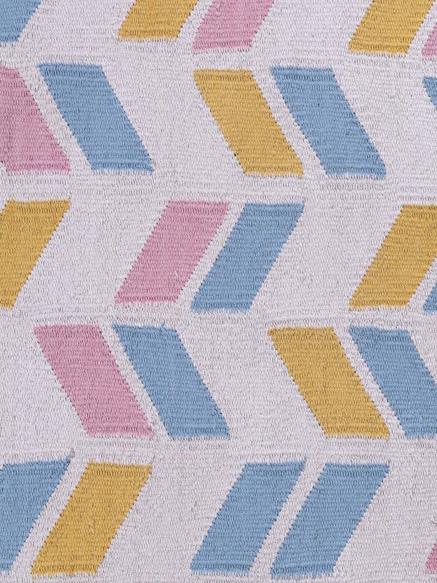 Pequra Multicolored Cotton Floor Covering Jora Runner Rug