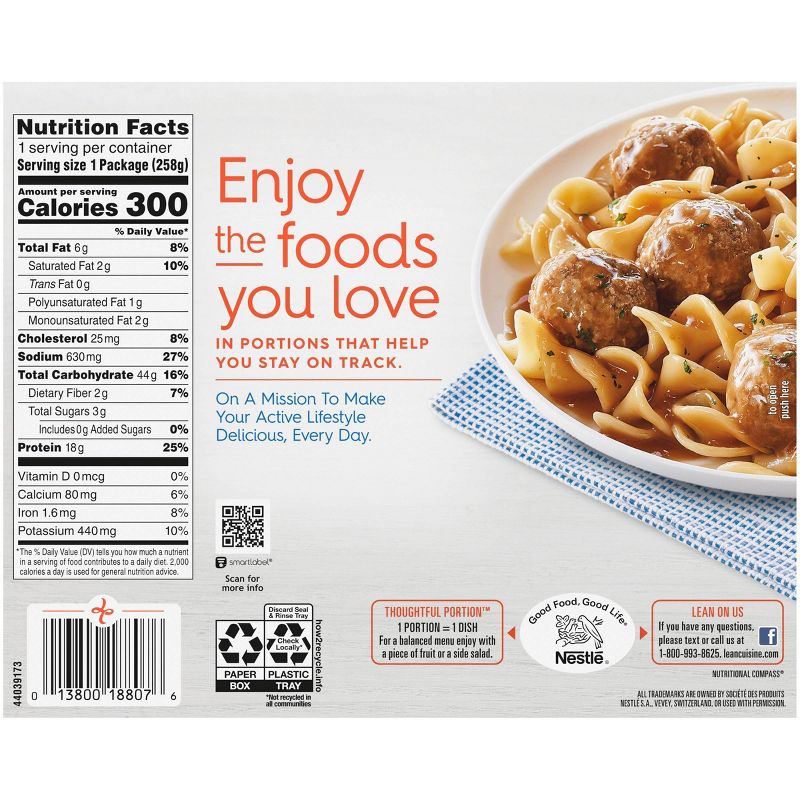 Lean Cuisine Simple Favorites Frozen Swedish Meatballs - 9.125oz