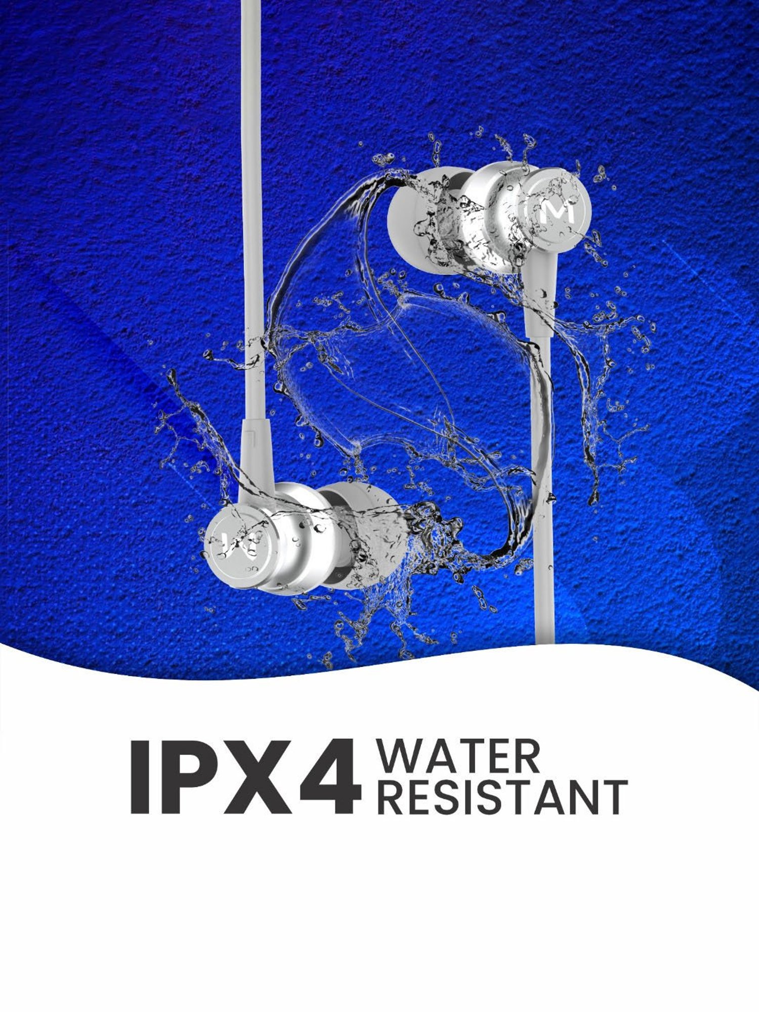 Maxx NX141 Pro In Ear Bluetooth Neckband with Upto 25 Hours Playtime & Fast Charging (Silver)