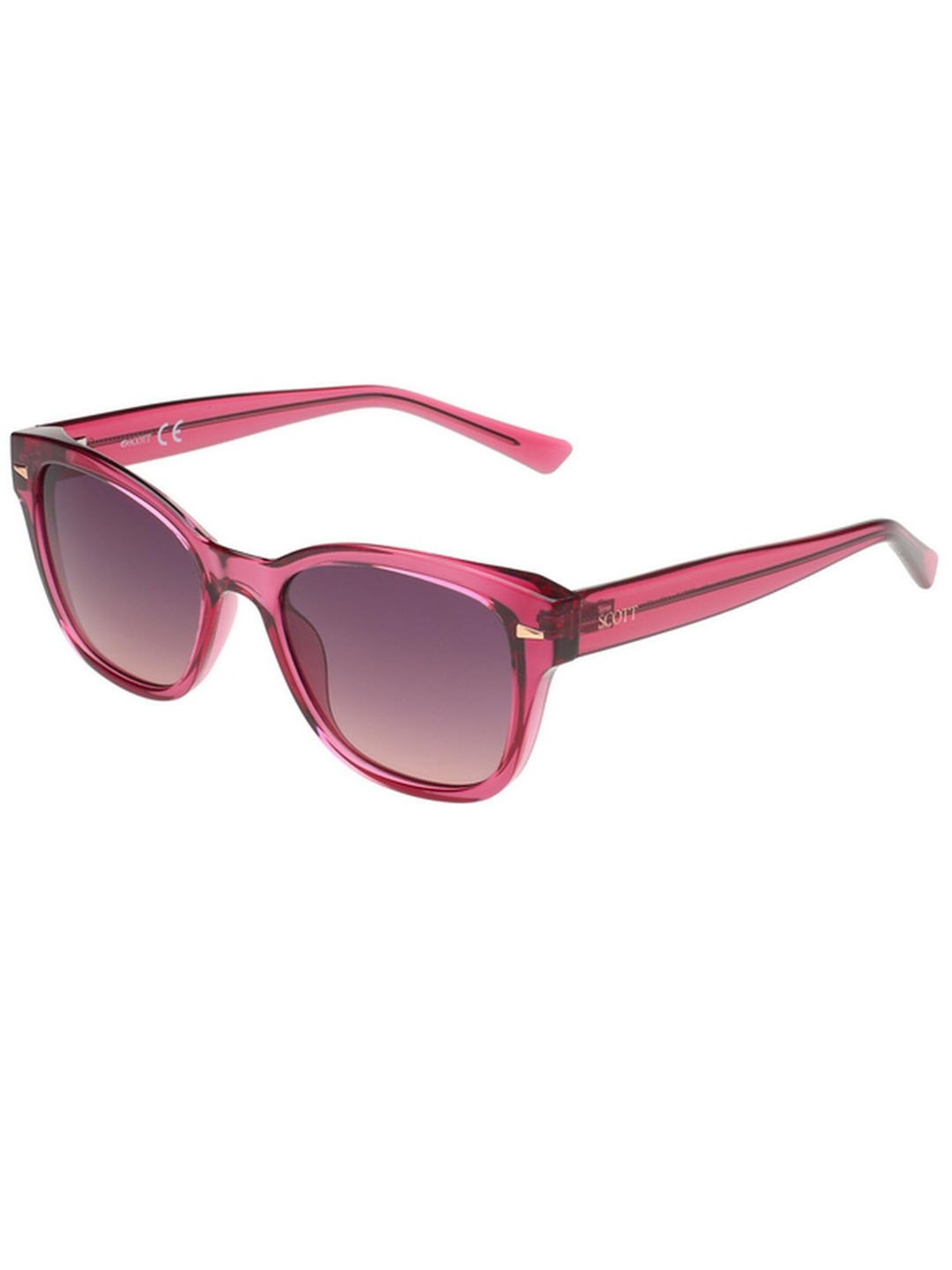 SCOTT Pink Wayfarer UV Protection Unisex Sunglasses