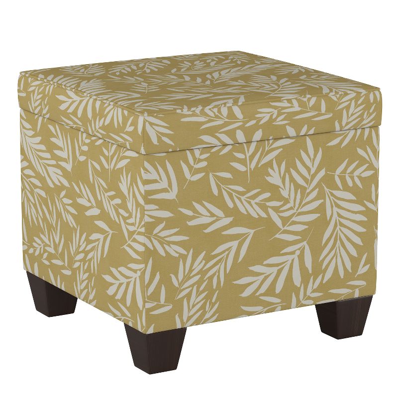 Fairland Storage Ottoman Golden Leaf Print - Threshold™