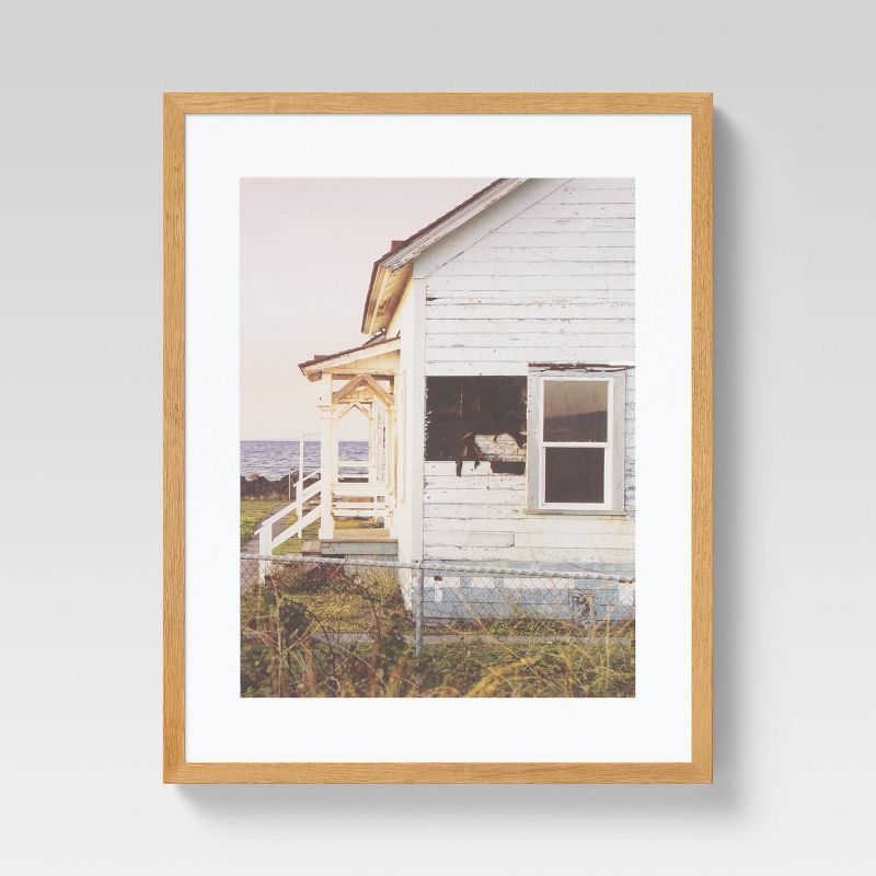 (Set of 2) 16" x 20" Landscape Photography Framed Wall Art Pink - Threshold™