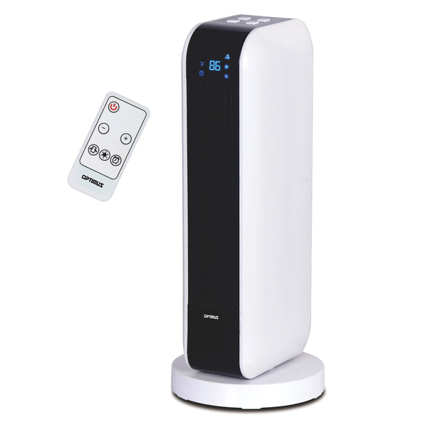H-7319 2-Setting 1,500-Watt-Max 17-In. Oscillating Ceramic Tower Heater with Remote