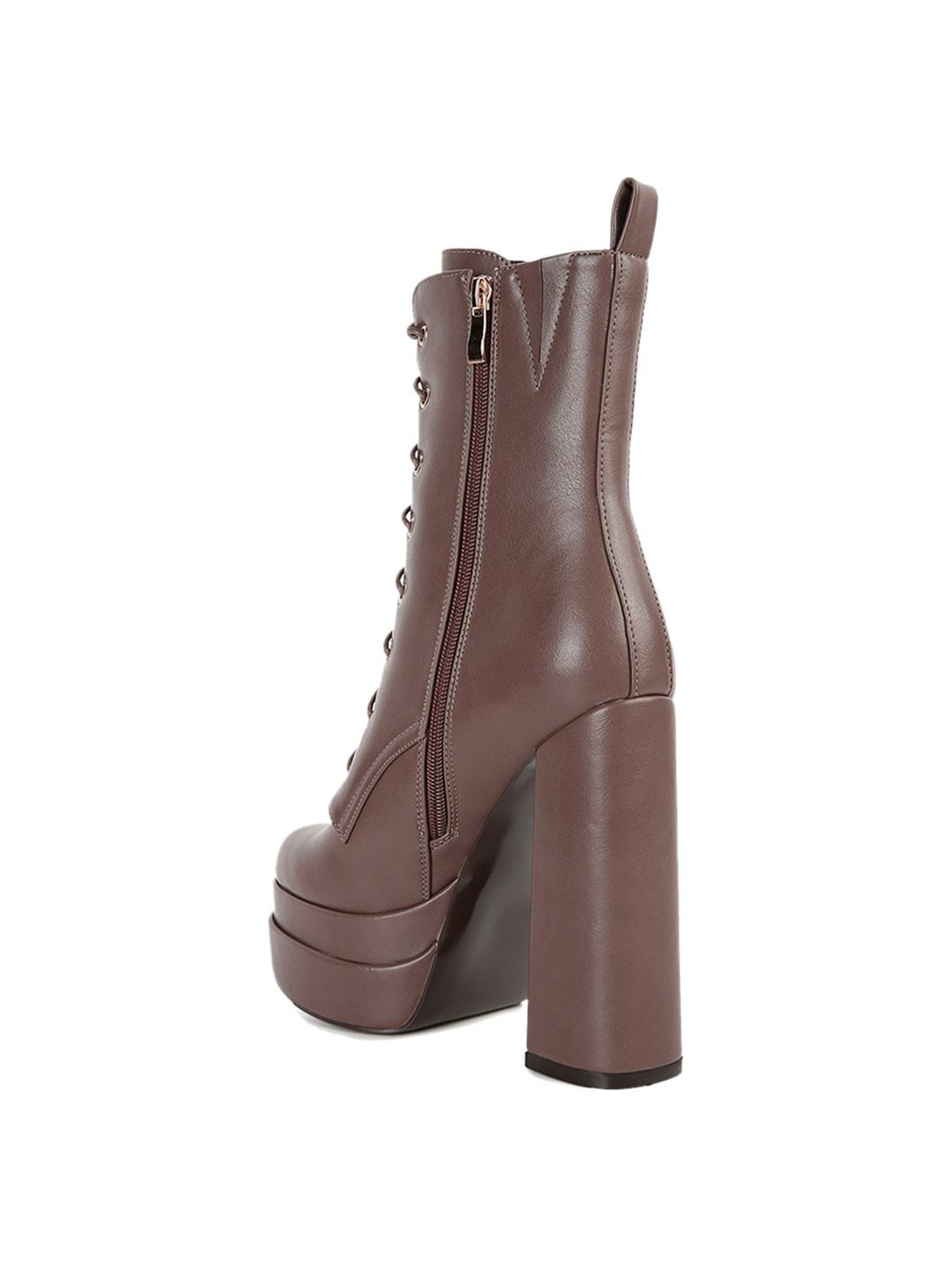 London Rag Women's Taupe Derby Boots