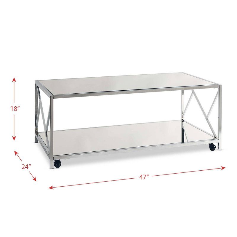 3pc Stella Occasional Table Set Chrome - Picket House Furnishings