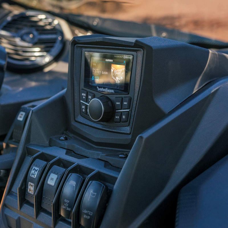 Rockford Fosgate 2 x X317-STAGE2 Stereo with Front Speaker Kit for Maverick X, 2017-19 (2 Pack)