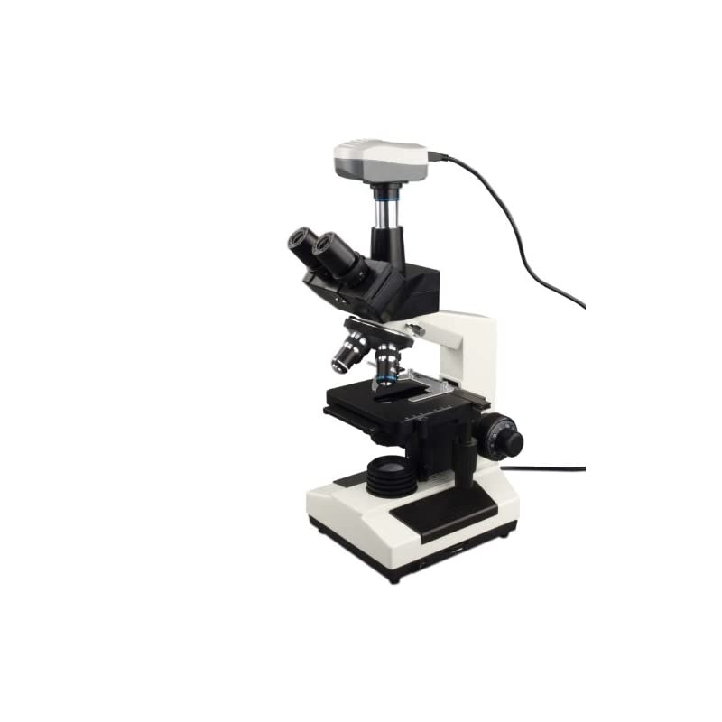 40X-2000X Digital Lab Trinocular Biological Compound Microscope with 5.0MP USB Digital Camera