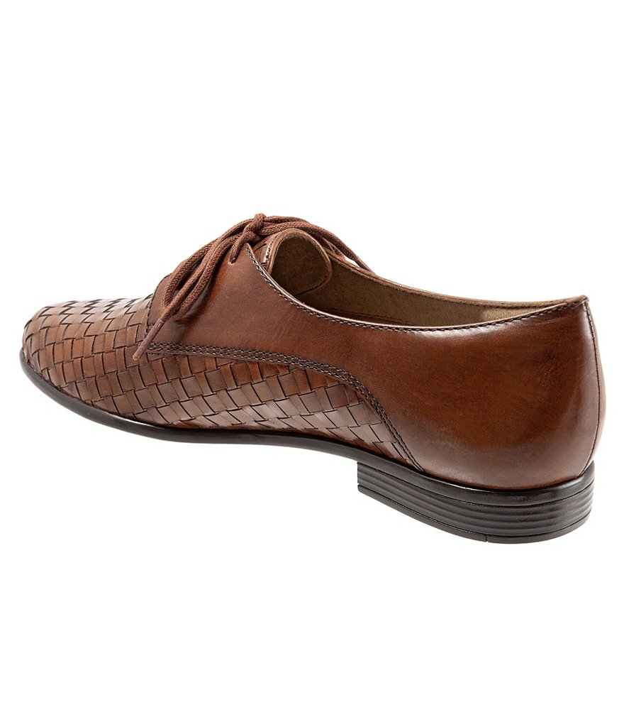 Trotters Lizzie Woven Leather Oxfords