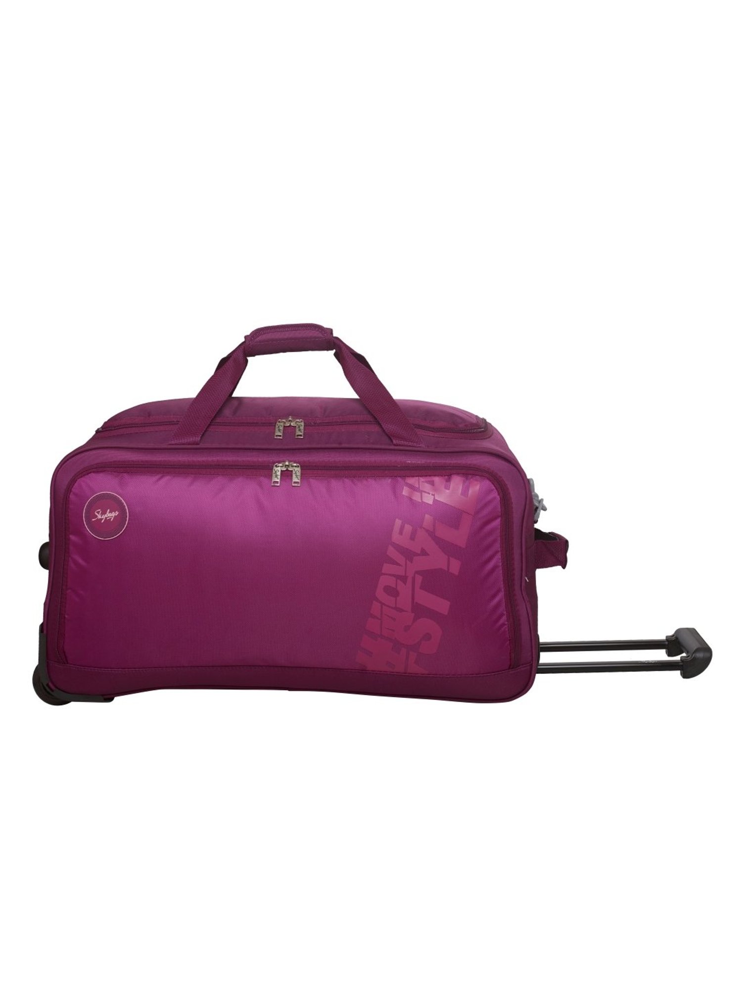 Skybags Casper Orchid Purple 2 Wheel Large Soft Duffle Trolley - 67 cm