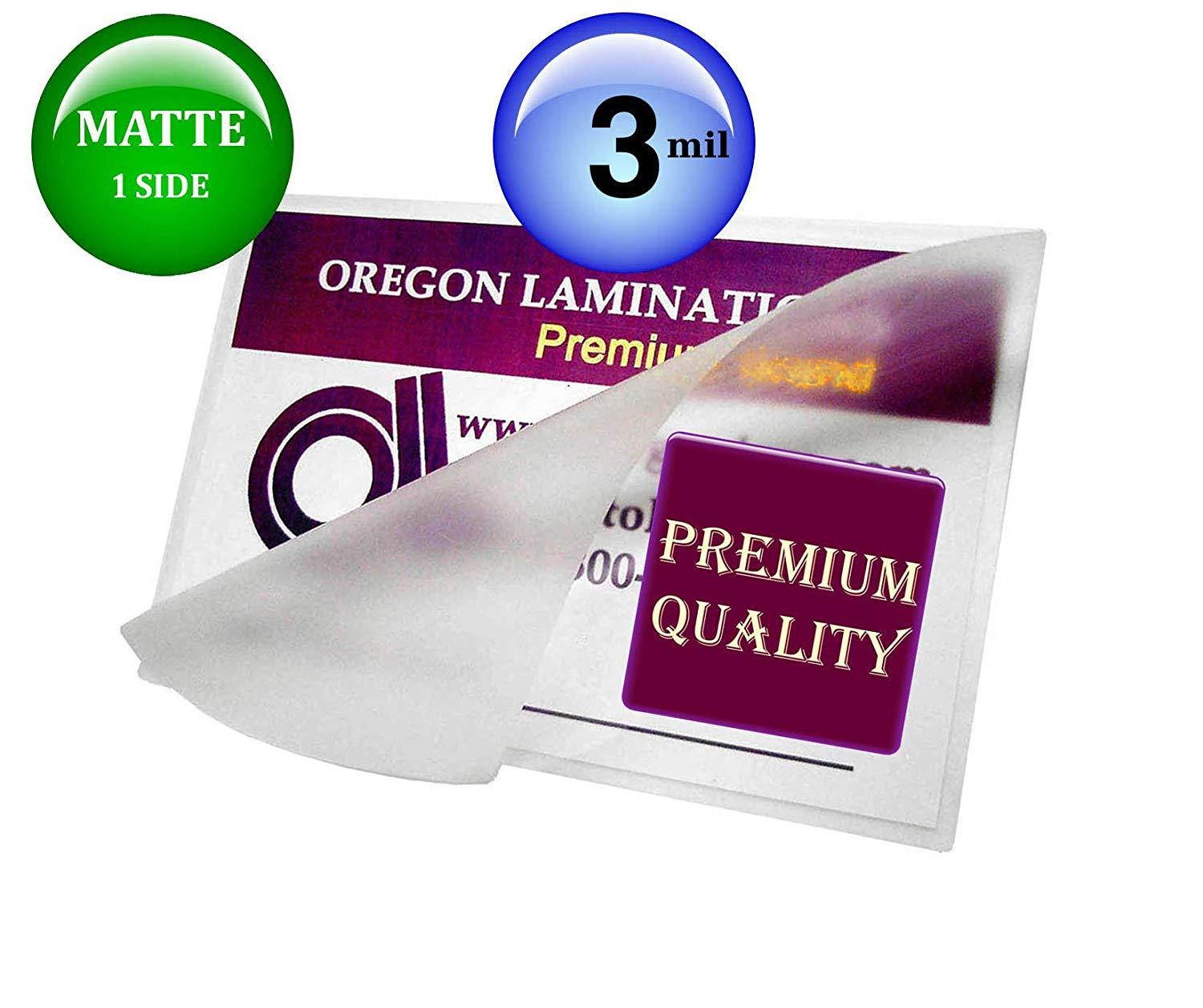 Oregon Lamination Hot Laminating Pouches Legal (pack of 100) 3 Mil 9 x 14-1/2 Matte/Gloss