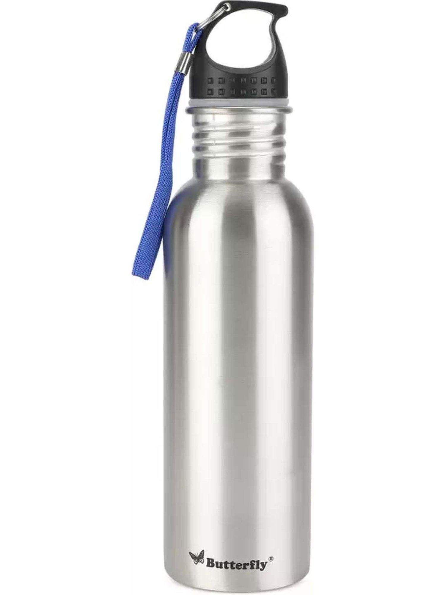 Butterfly Silver Stainless Steel Eco Water Bottles (0.75 L)