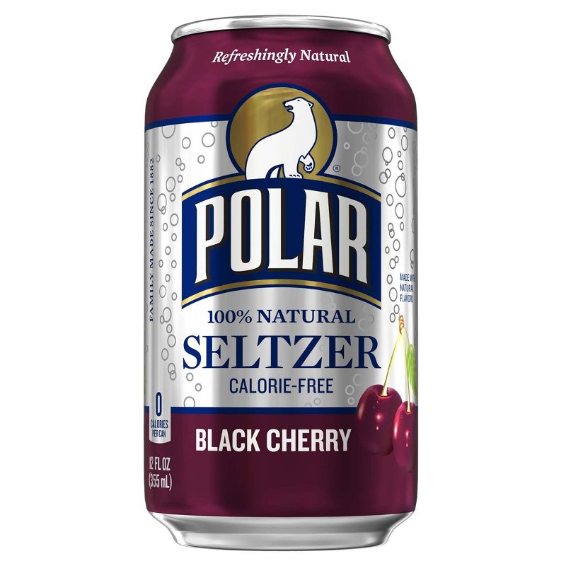 Polar Black Cherry Seltzer Water - 8pk/12 fl oz Cans