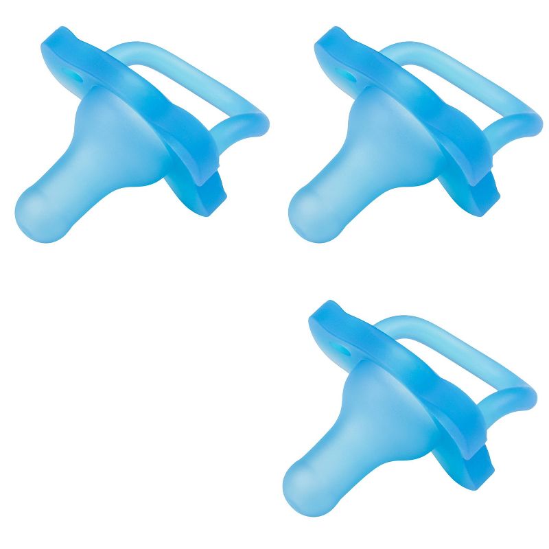 Dr. Brown's Happy Silicone 3pk Pacifier - Blue