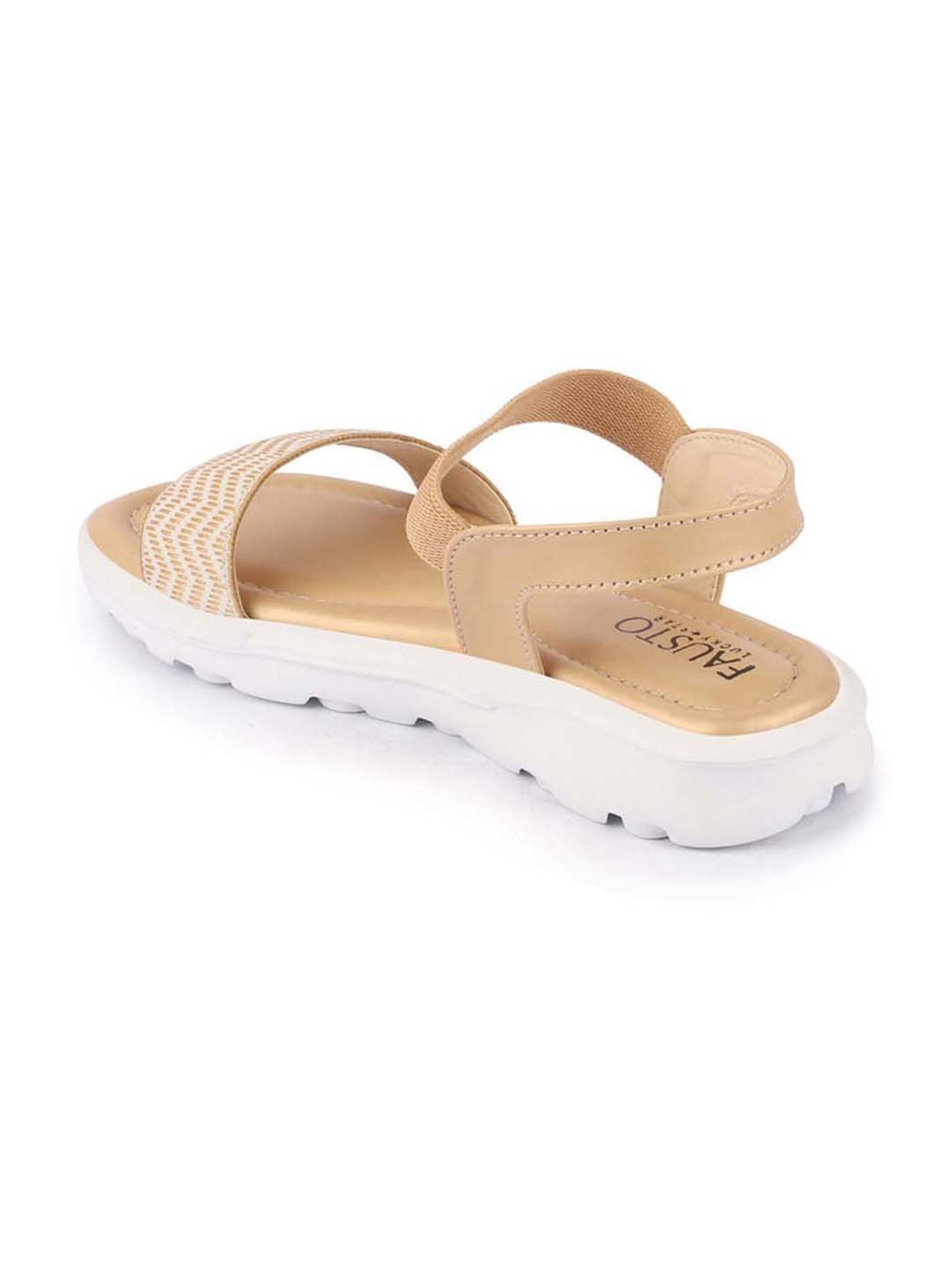 Fausto Women's Tan Ankle Strap Wedges