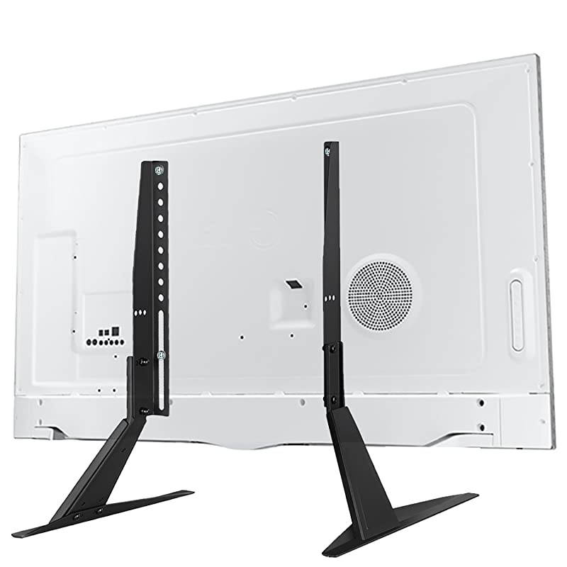 Universal TV Stand Table Top for Most 23 to 42 inch LED LCD Flat Screen TV VESA up to 200 by 400mm TVS002 Black