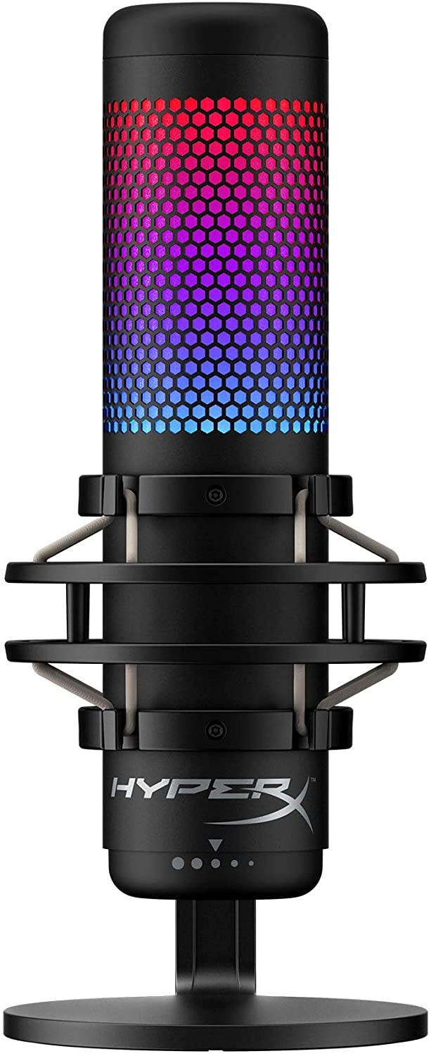 HyperX QuadCast S - RGB USB Condenser Microphone for PC, PS4, Mac, Gaming, Streaming, Podcasts, Twitch, YouTube with GalliumPi Bundle