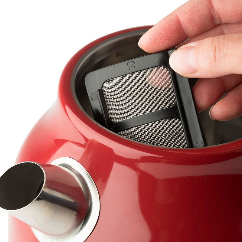 Haden Dorset 1.7L Stainless Steel Electric Kettle - Red