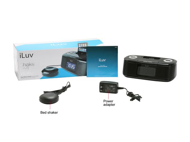 iLuv Vibro Desktop Alarm Clock with Bed Shaker for iPod                                                        iMM153BLK