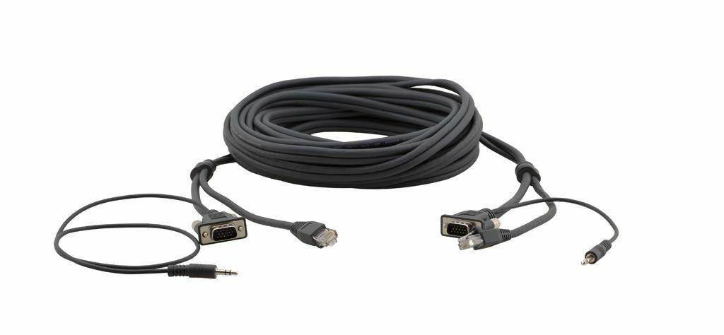 Kramer C-GMAC/GMAC-25 15-Pin HD/ 3.5mm/ + RJ-45 (M-M) Cable - 25ft