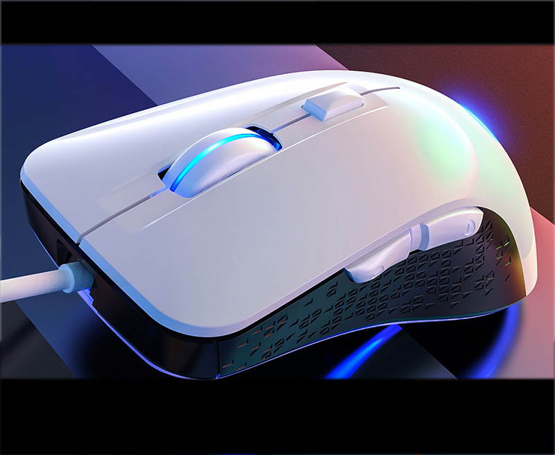 YINDIAO Gaming Mouse Ergonomic Wired Mouse 7 Keys LED 4000 DPI Programmable Mouse Game Mice Silent Mouse with Backlight for PC Laptop