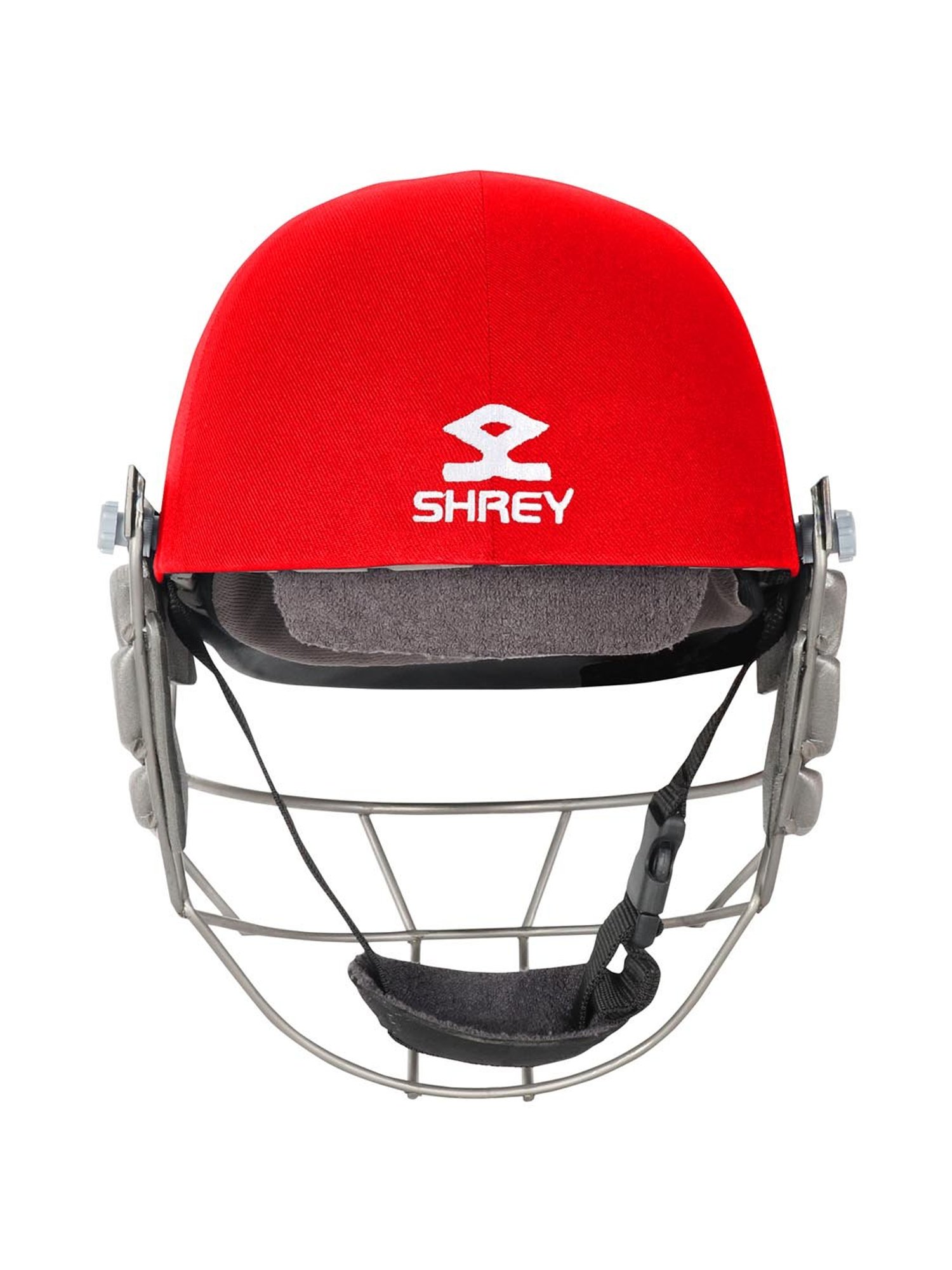 Shrey Red Pro Guard Titanium Cricket Helmet (L)