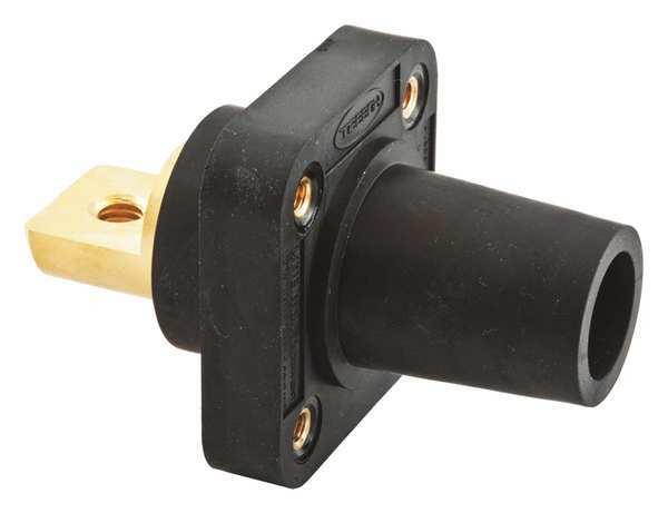 Receptacle,Black,Female,Double Set Screw HUBBELL HBLFRBBK