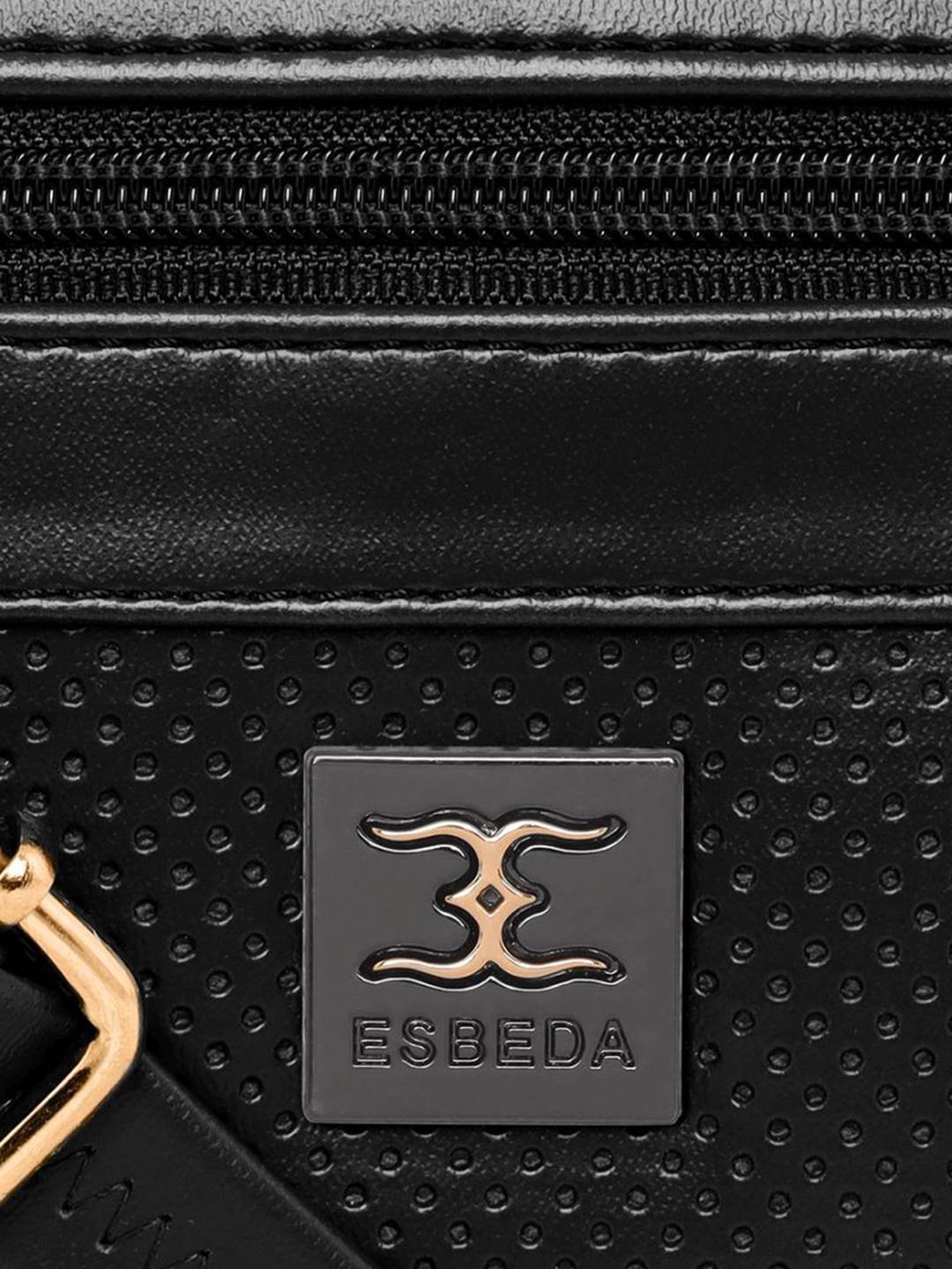 Esbeda Black Textured Small Sling Handbag