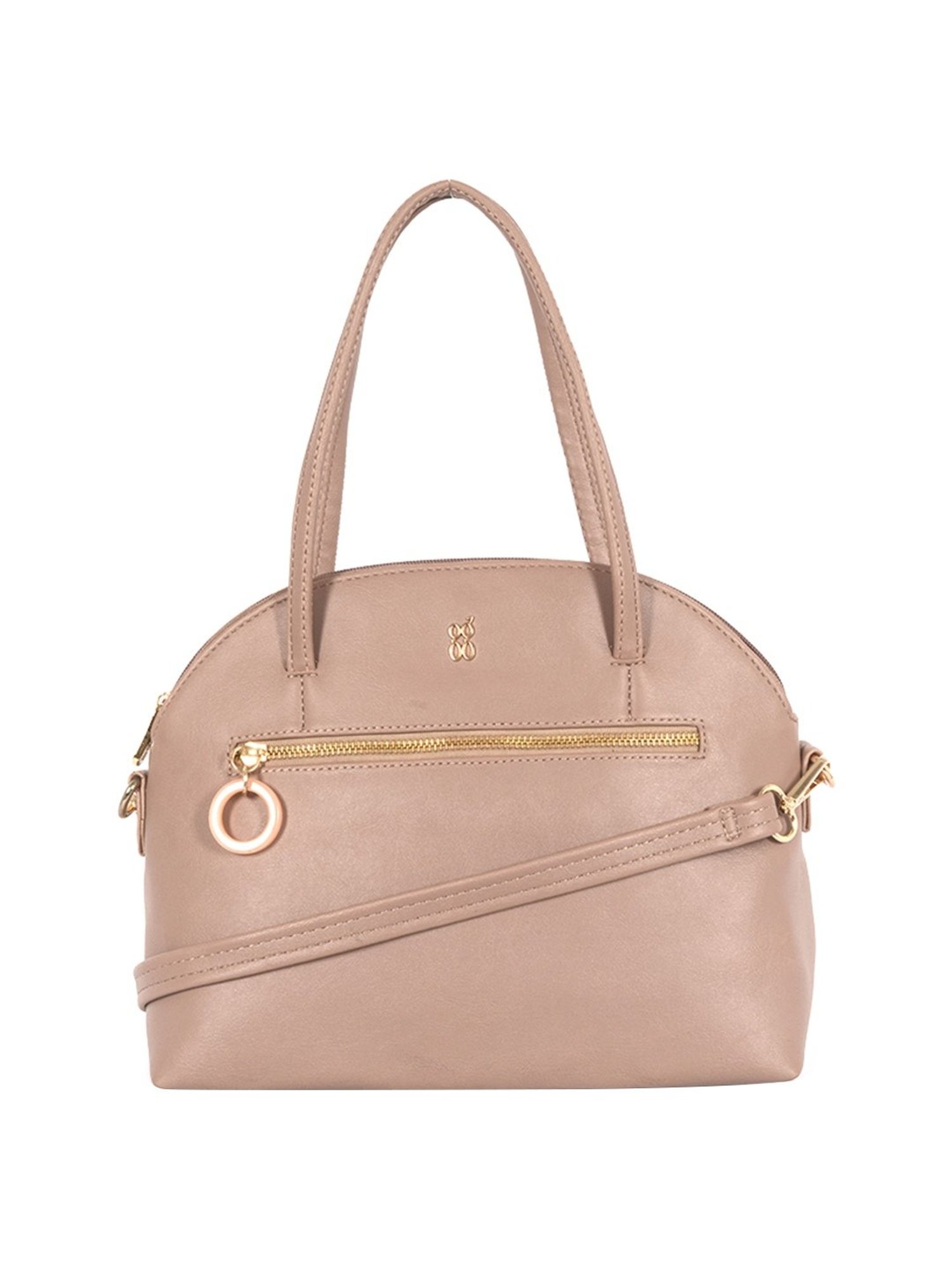 Baggit Lxe Roll Pink Solid Medium Handbag