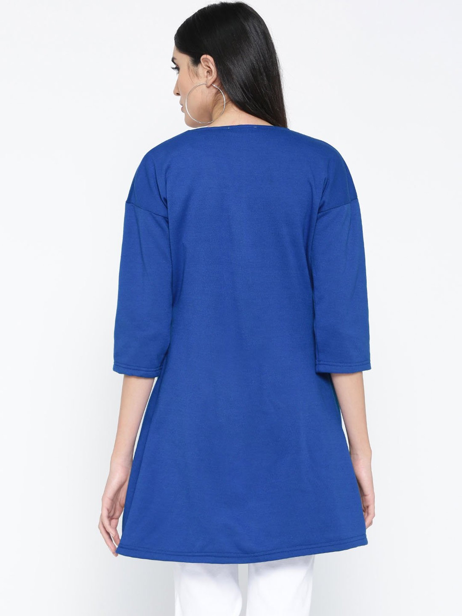 Belle Fille Royal Blue Regular Fit Shrug
