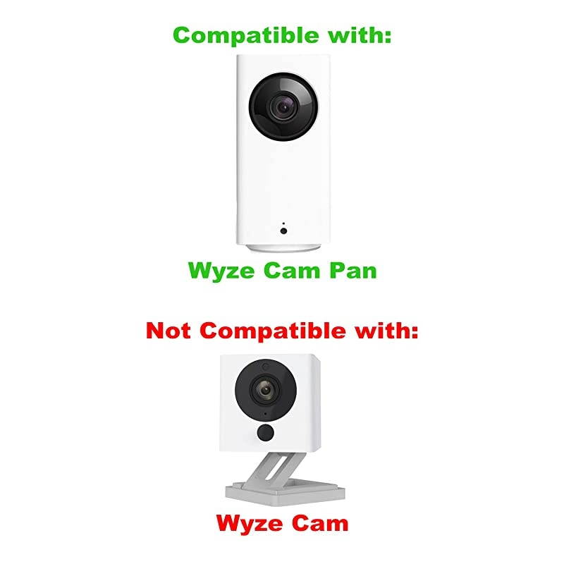 Cam Pan Cover Protective Silicone Skin Compatible with Cam Pan 1080p Security Camera UV and WaterResistant 2 Pack Black